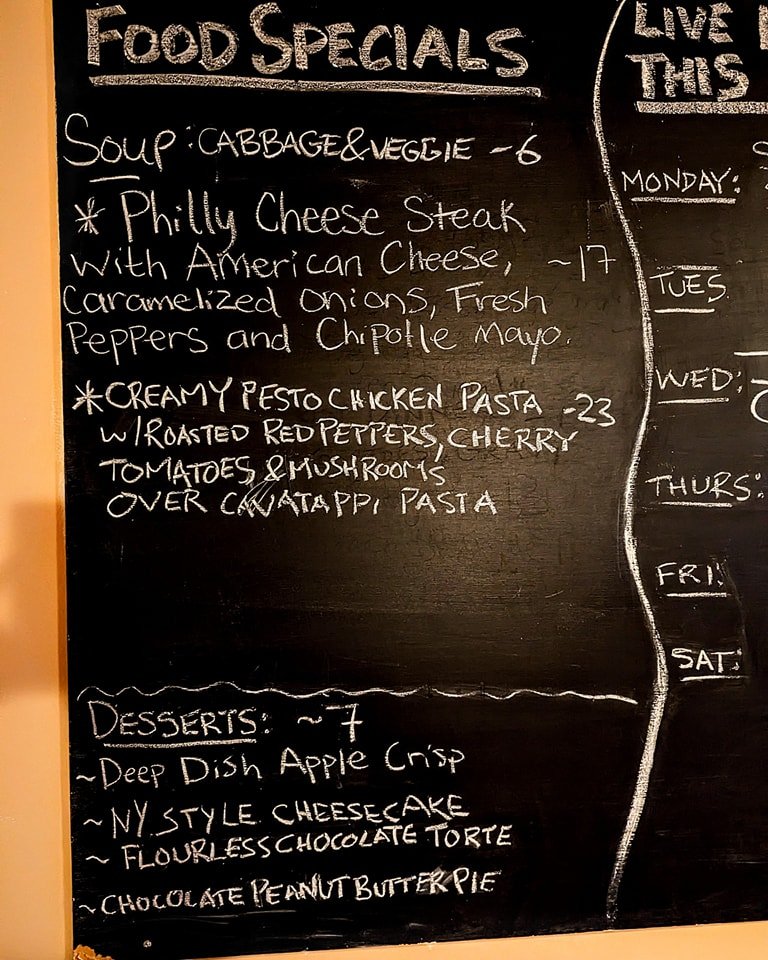 Hope you had a great turkey day! Here's what's on the black Friday board for specials at Moogs Place tonight!