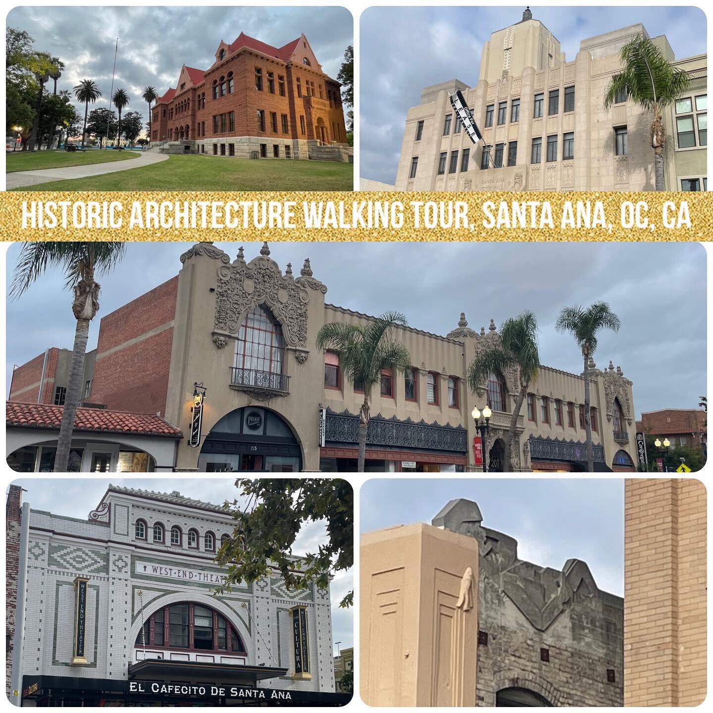 Had a brilliant time learning about the #historic #architecture of #downtownsantaana with #bonvivant &amp; #raconteur #TimRush Saw #richardsonionromanesque courthouse (#california&lsquo;s oldest), #zigzagmoderne old #cityhall, glorious #churrigueresq