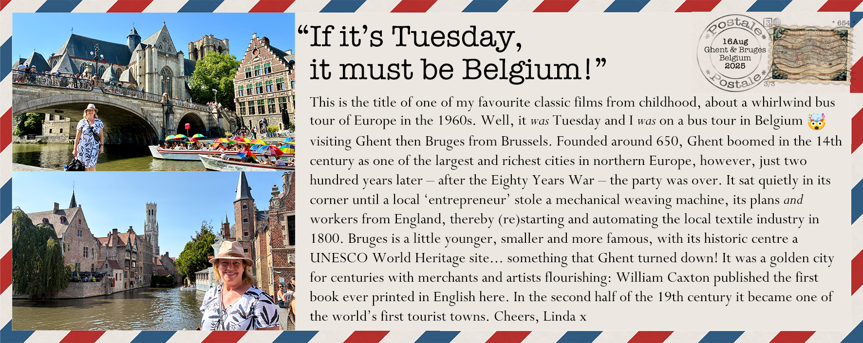 Ghent and Bruges 16Aug25