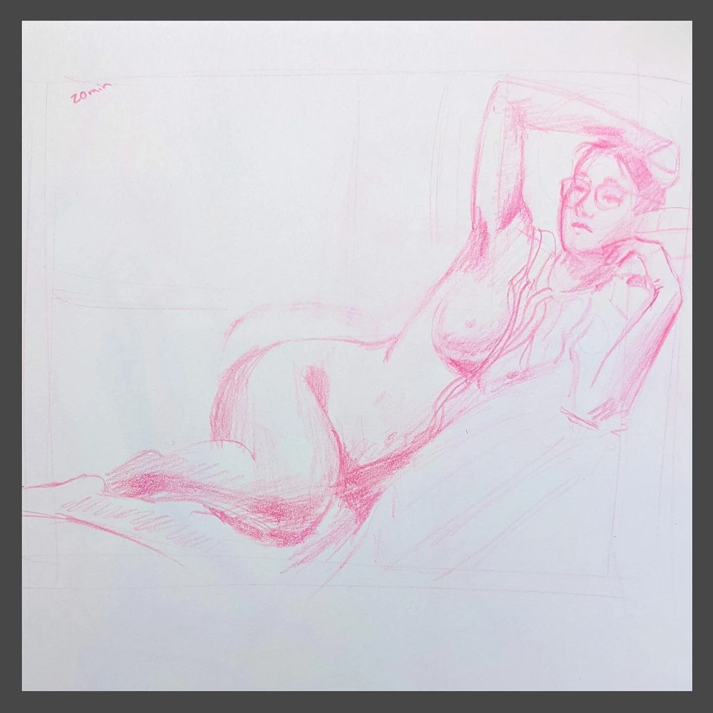 Last night I took some time to figure draw with Studio Paradiso. I&rsquo;ve gotten a bit rusty so I&rsquo;m excited to go again next week! Maybe I&rsquo;ll use something other than a pink pencil this time&ndash;it really doesn&rsquo;t do very well in