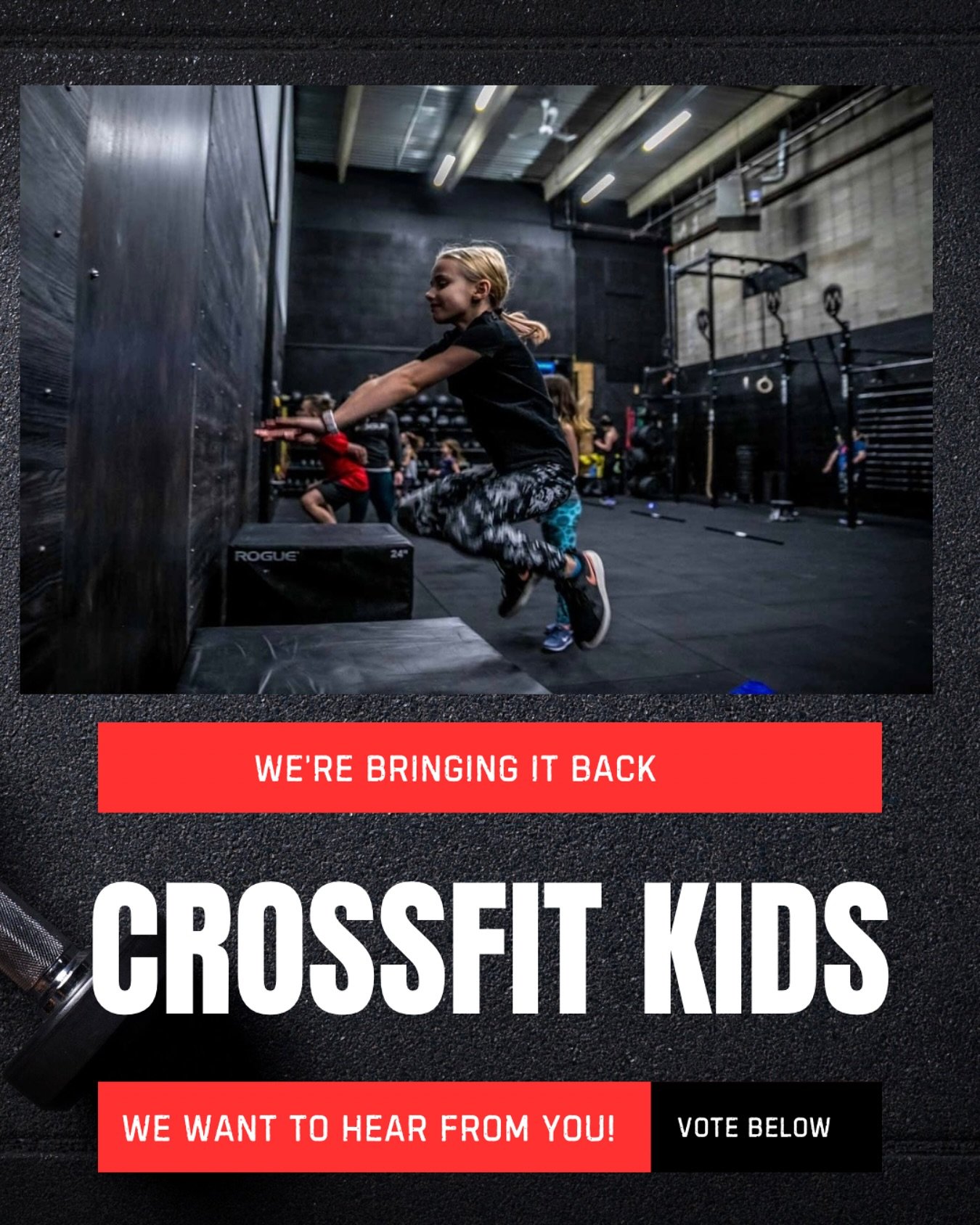 We&rsquo;ve got something exciting in the works&hellip; KIDS CLASS is making a comeback!

We&rsquo;re in the planning stages and would love your input, especially when it comes to timing. Which day would work best for your family?

Thursday early eve