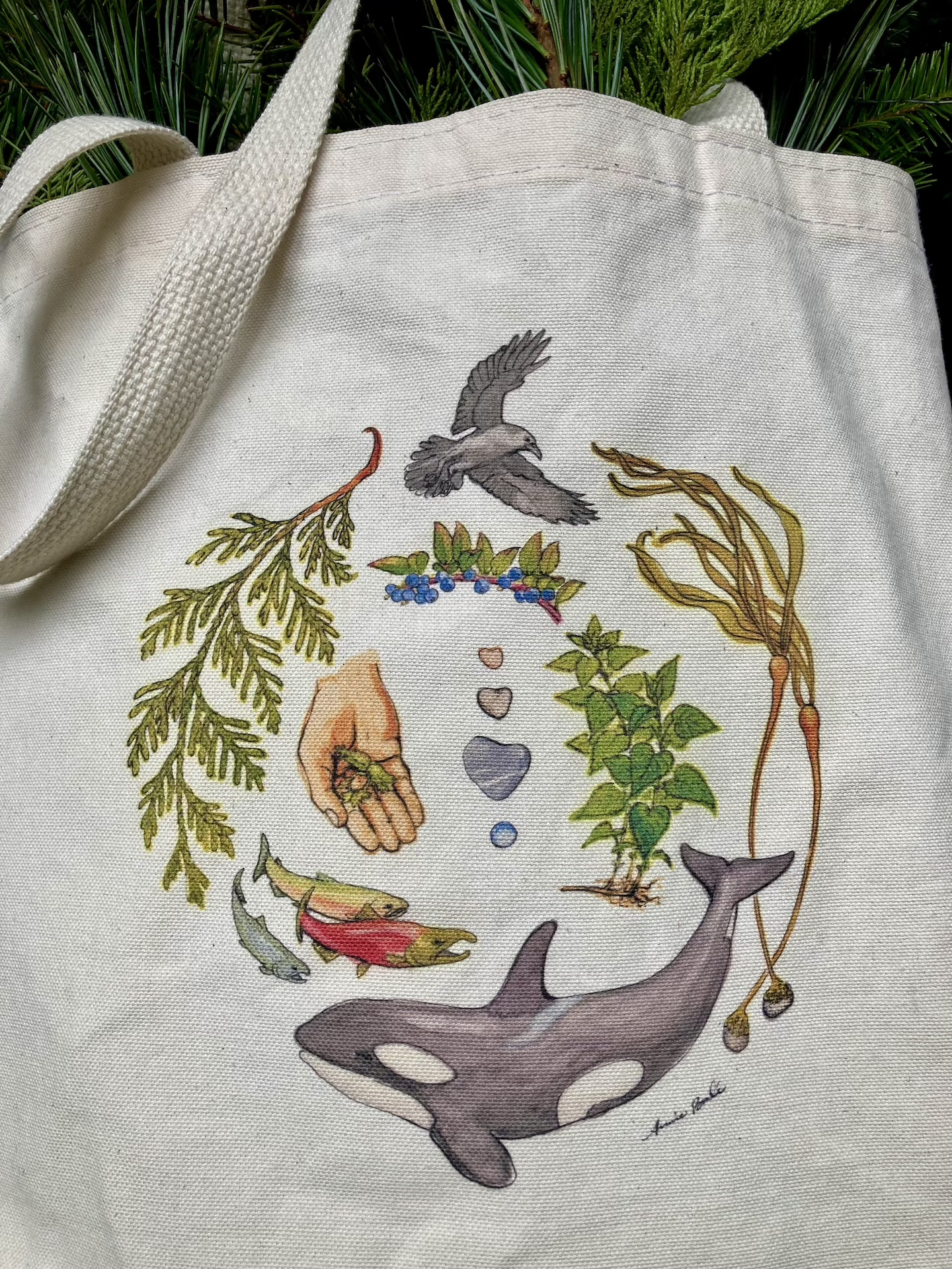 Salish Circle tote bag