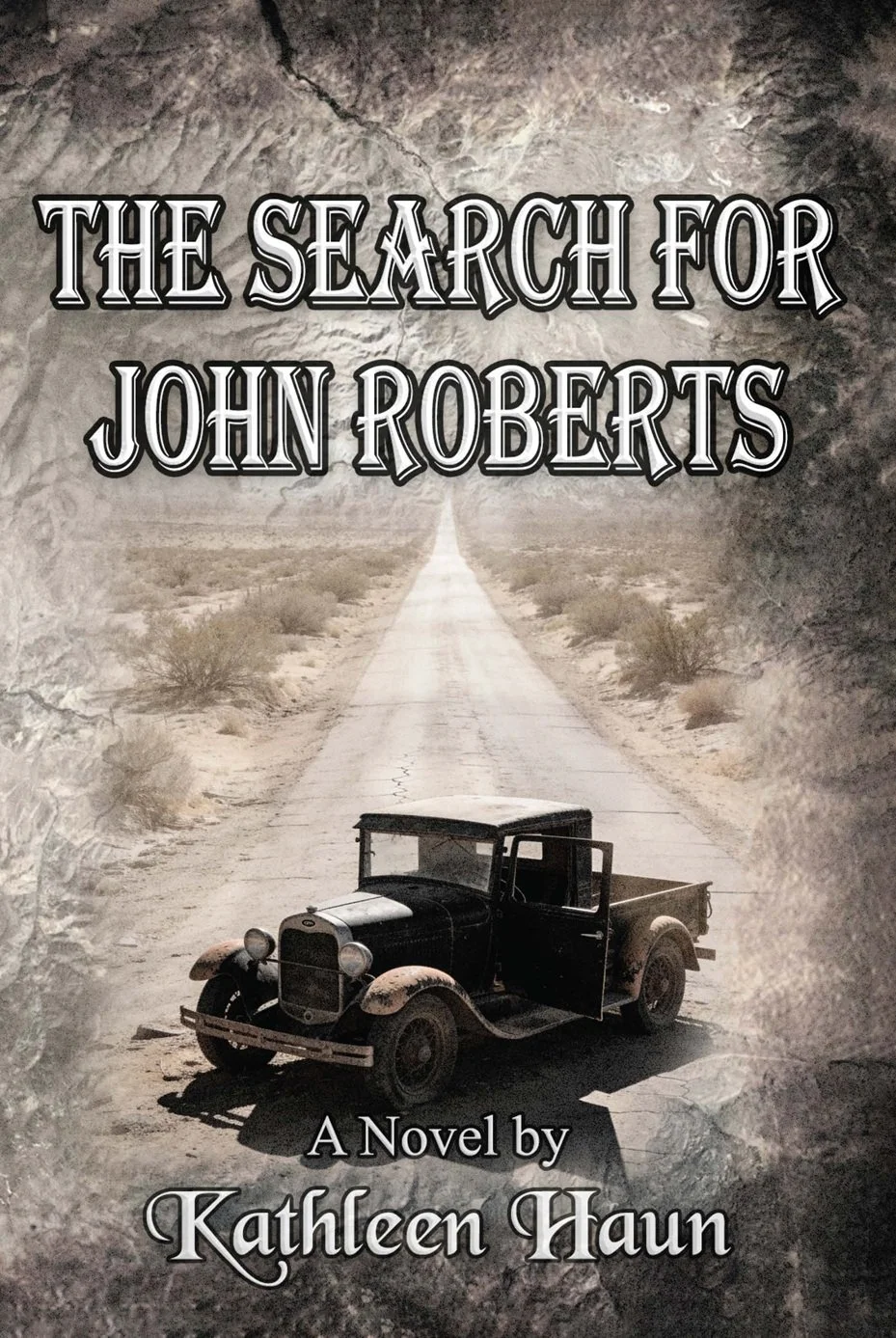 Book Cover with Model T Ford Truck on old road in Eastern Sierras