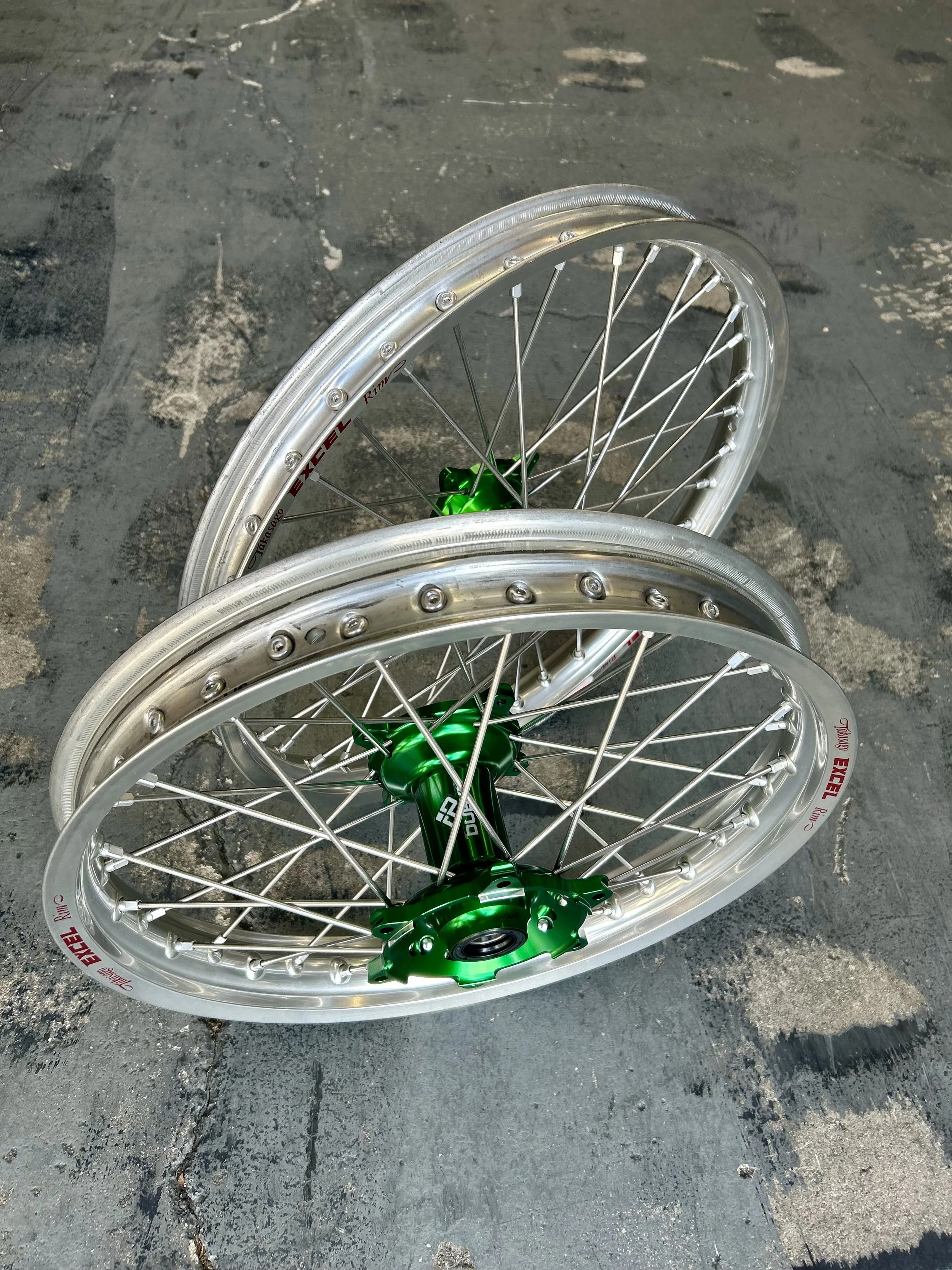 KAWASAKI KX125/250 & 450 WHEELS (HAAN + EXCEL TAKASAGO) - SET