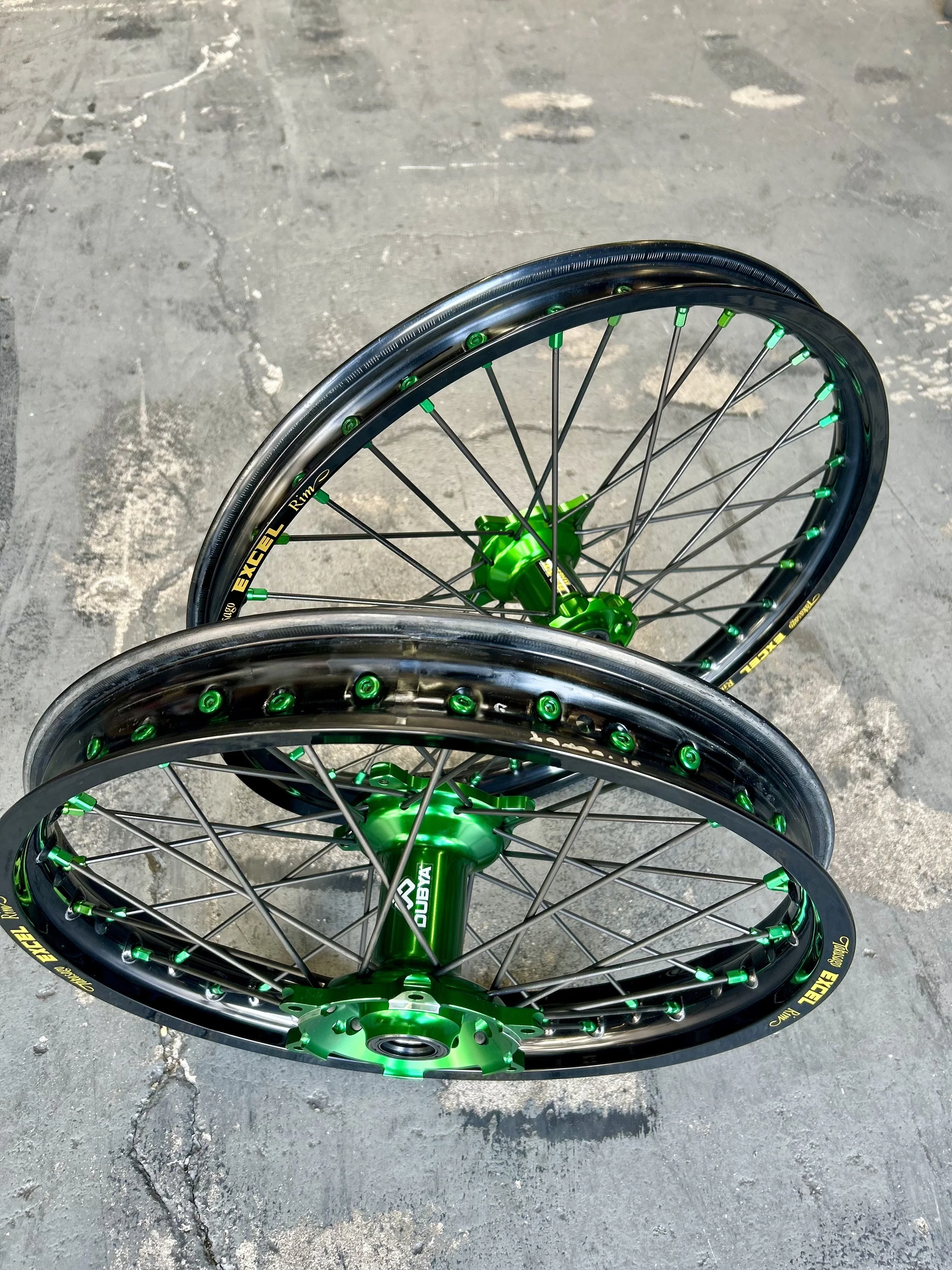 KAWASAKI KX125/250 & 450 WHEELS (HAAN + EXCEL TAKASAGO) - SET