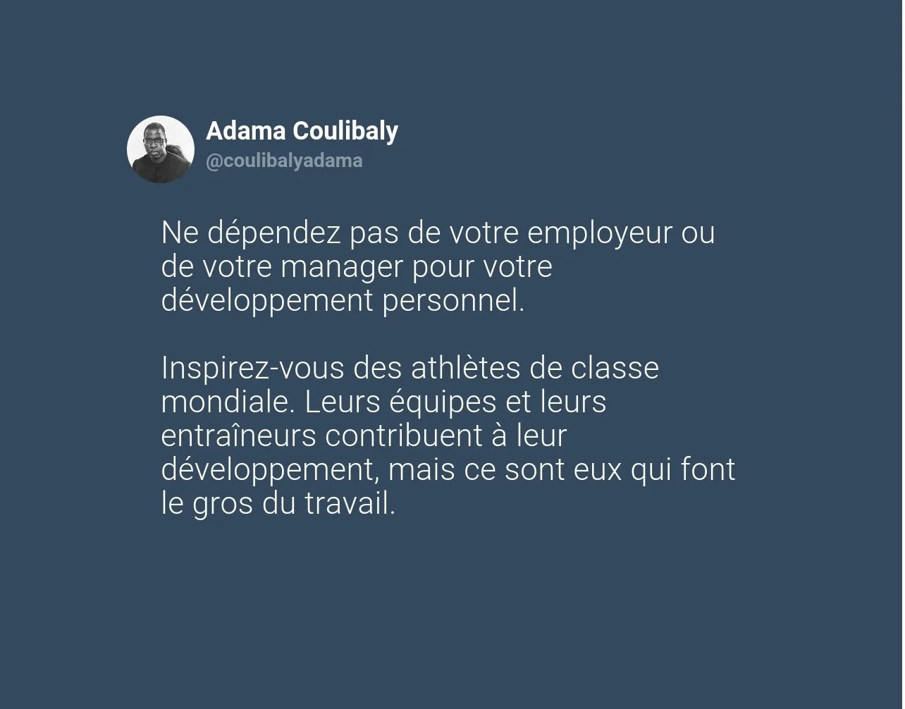 Prenez en charge votre développement