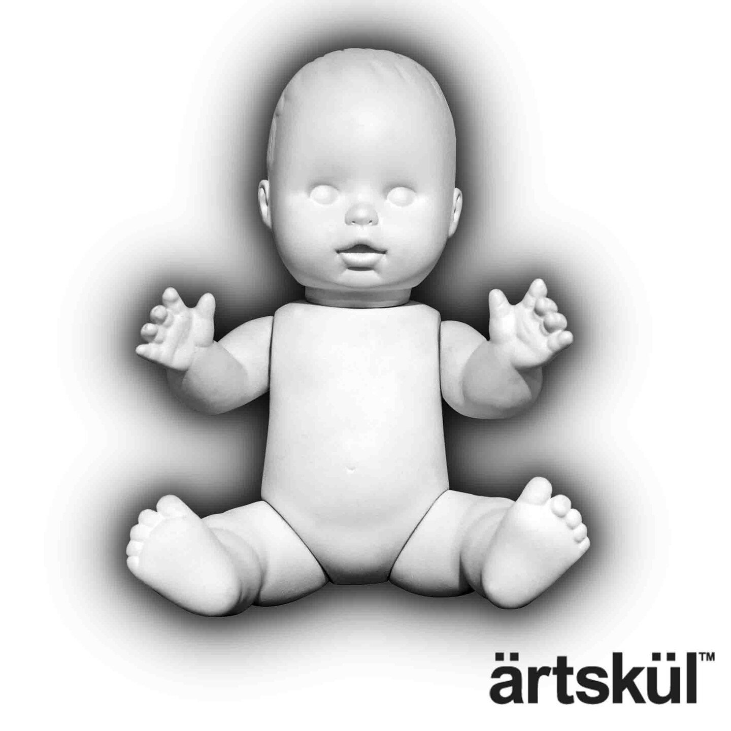 When I launched artskul before the pandemic, I led with a line of scarves based on my art series Baby Pop, Inc.  The photos from my series are based on childhood, exploring memories and using visual puns. For me, the Baby Doll icon is a symbol of all