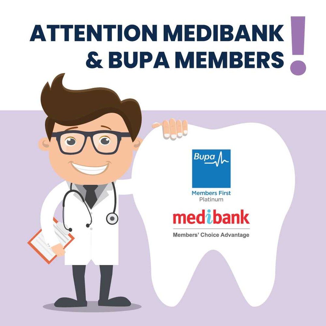 ❗️ Attention Bupa &amp; Medibank Members! Did you know you receive two completely covered check-up and clean appointments twice a year with us?!*^ Drop us a line or book online https://bit.ly/oakeybook 
.
.
.
*Available for all Bupa customers with bo