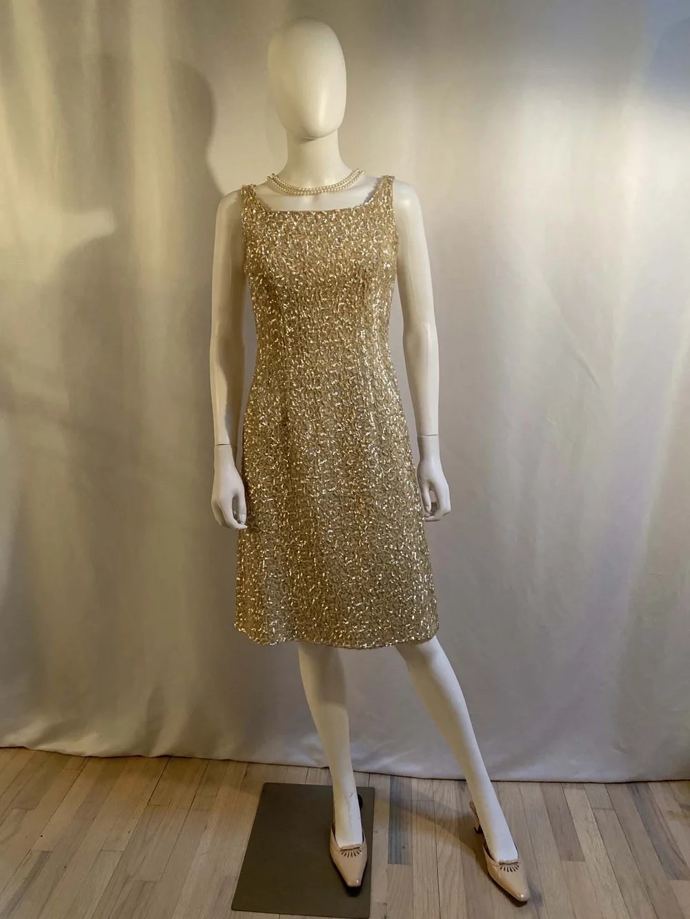 gold sequin dress strapless Strapless Sequin Lace Up Back Column Dress with Sweep Train missy / 4 / champagne