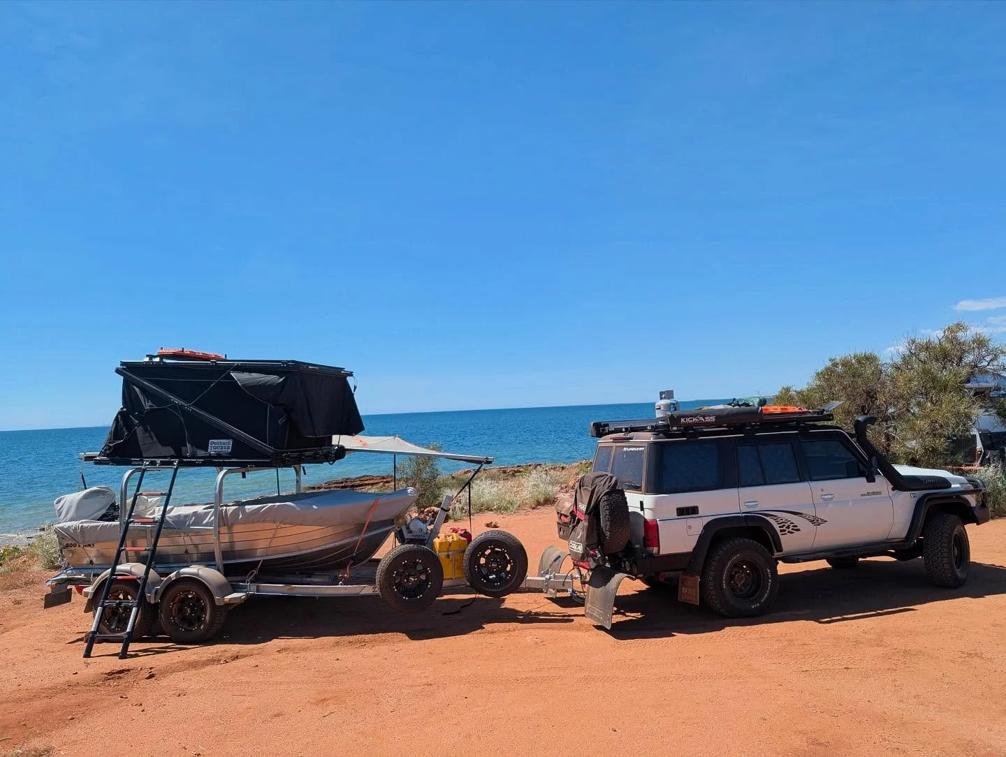 Awesome setup @chivz_mate #boattrailer #camping #perthfishing