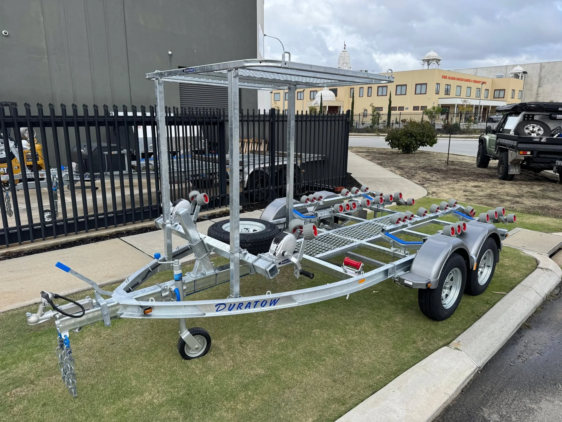 Ready for the water with the Duratow Dual JS Series Jetski Trailer! 🚤💪 Custom gear rack, walking platform, 2T ATM, mechanical disc brakes, and LED lighting. #JetSkiLife #boatrailer #DuratowTrailers #PWCTrailer #seadoo