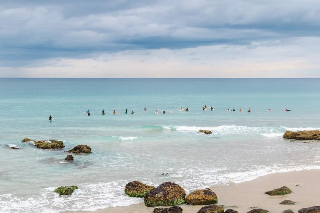 You might look at this and think &quot;where are the waves&quot; but to us, we know that lulls are the perfect time to meet new people. It's the in-between wave catching where the magic happens. This is where friends are made 🥰