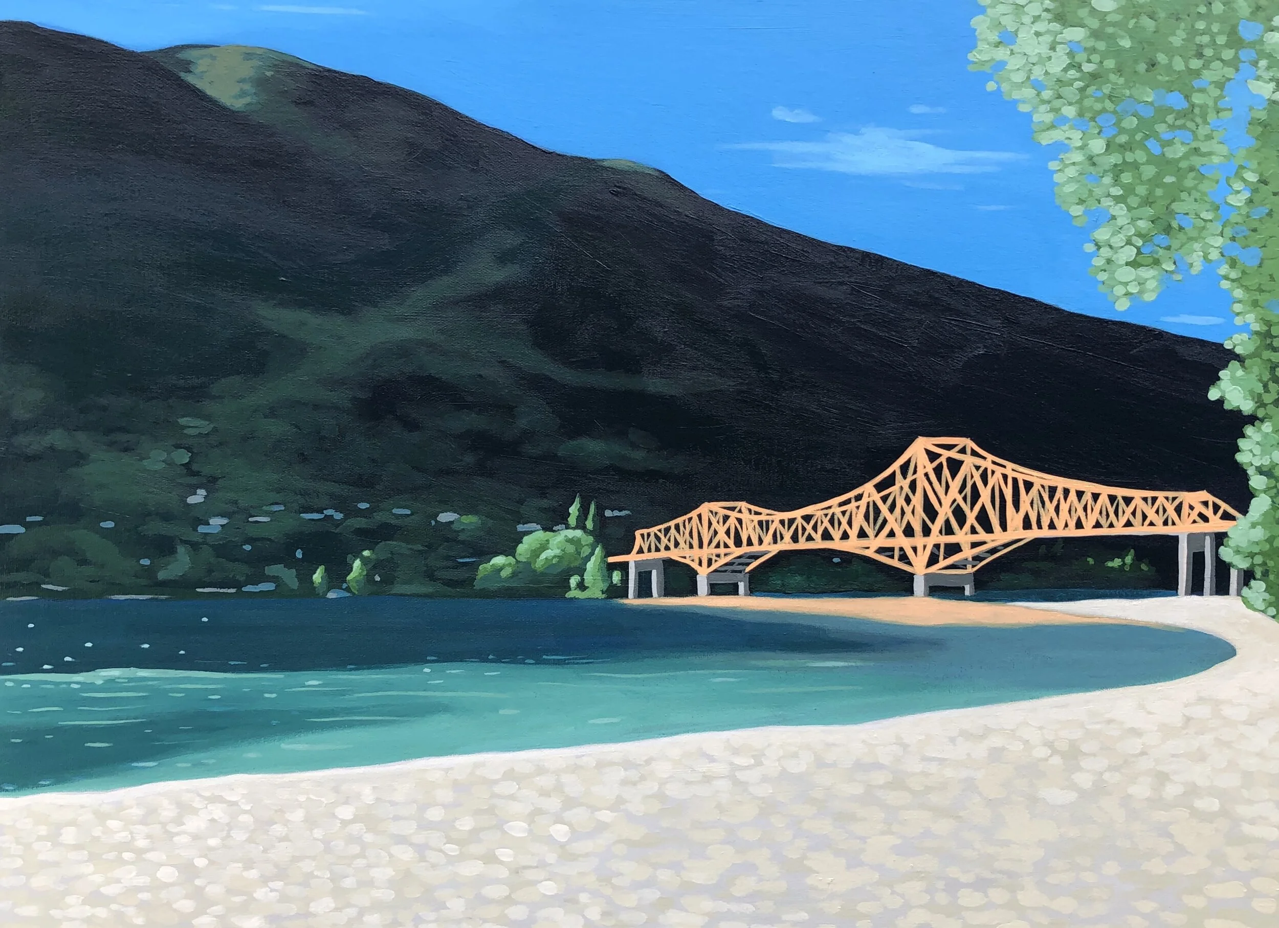 Big Orange Bridge in June
24” X 18”, Acrylic on Canvas, 2020