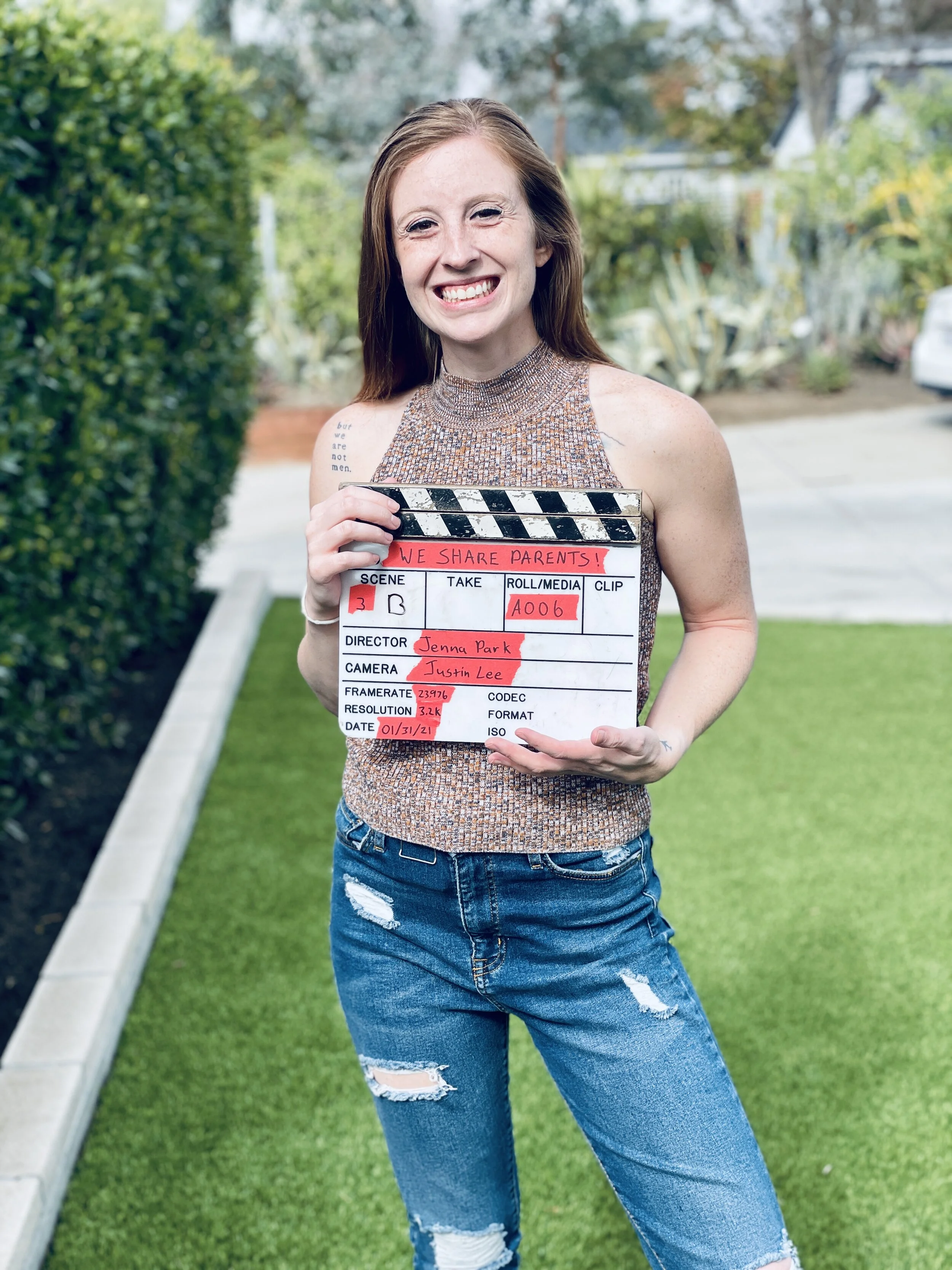  On the set of WE SHARE PARENTS (2021) 