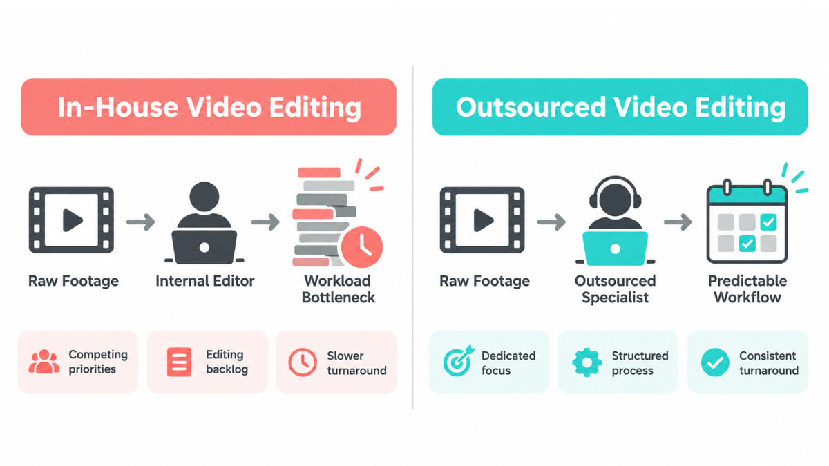 why outsource video editing