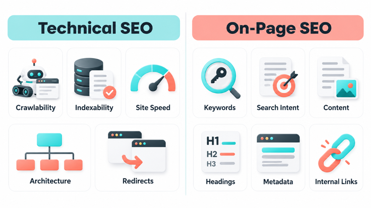Techninal Technical SEO vs On-Page SEO: What Your Business Needs
