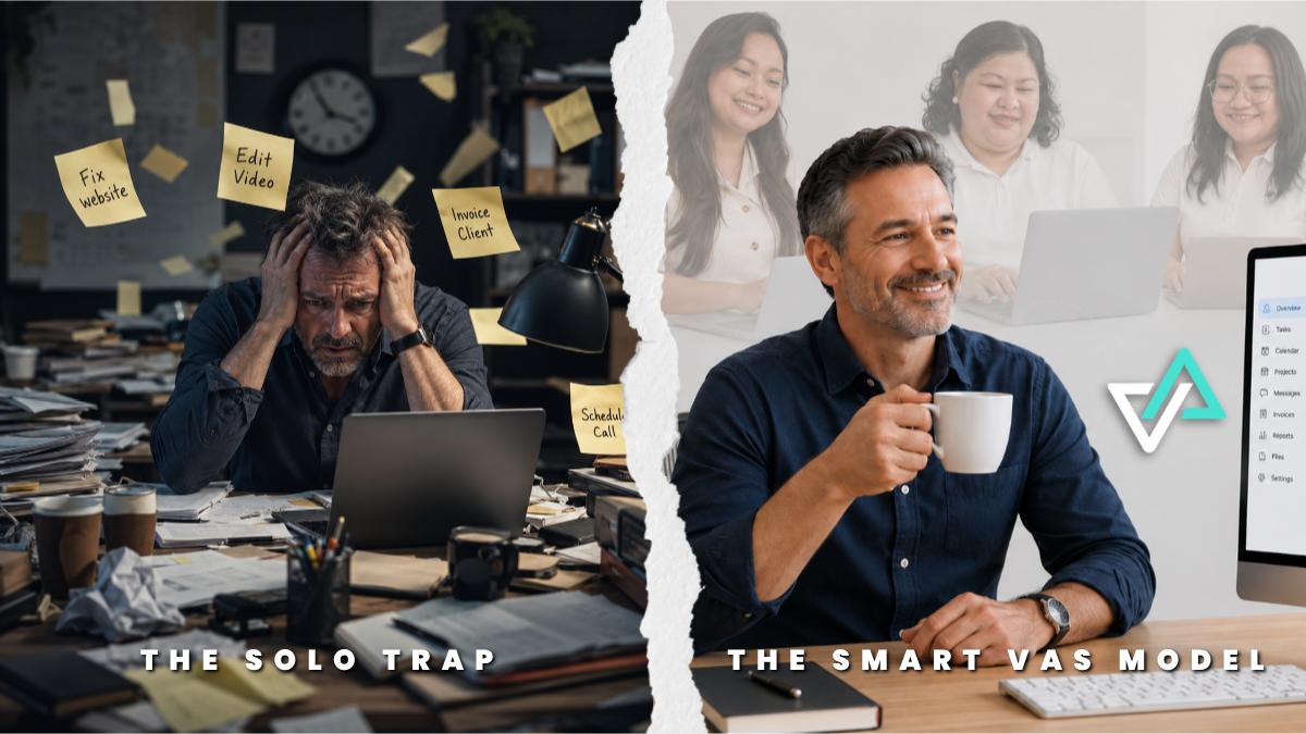 solo founder managing every task vs founder with Admin support