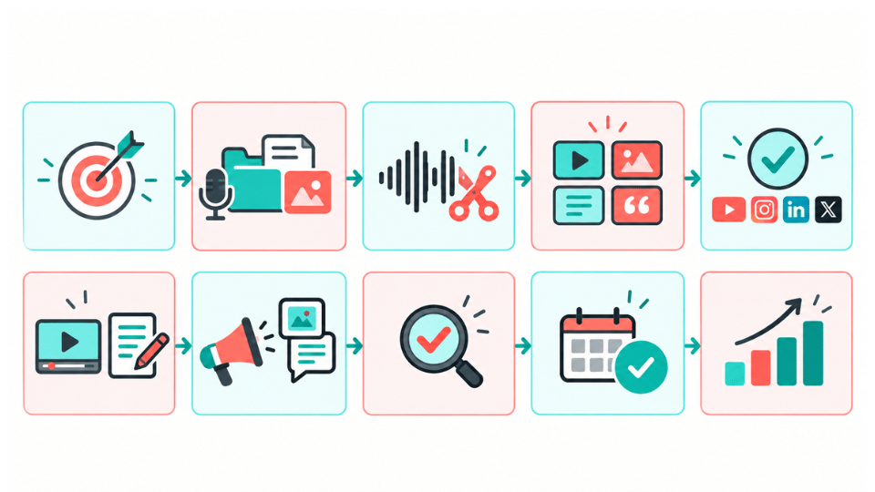 What Is the Best Podcast Repurposing Workflow