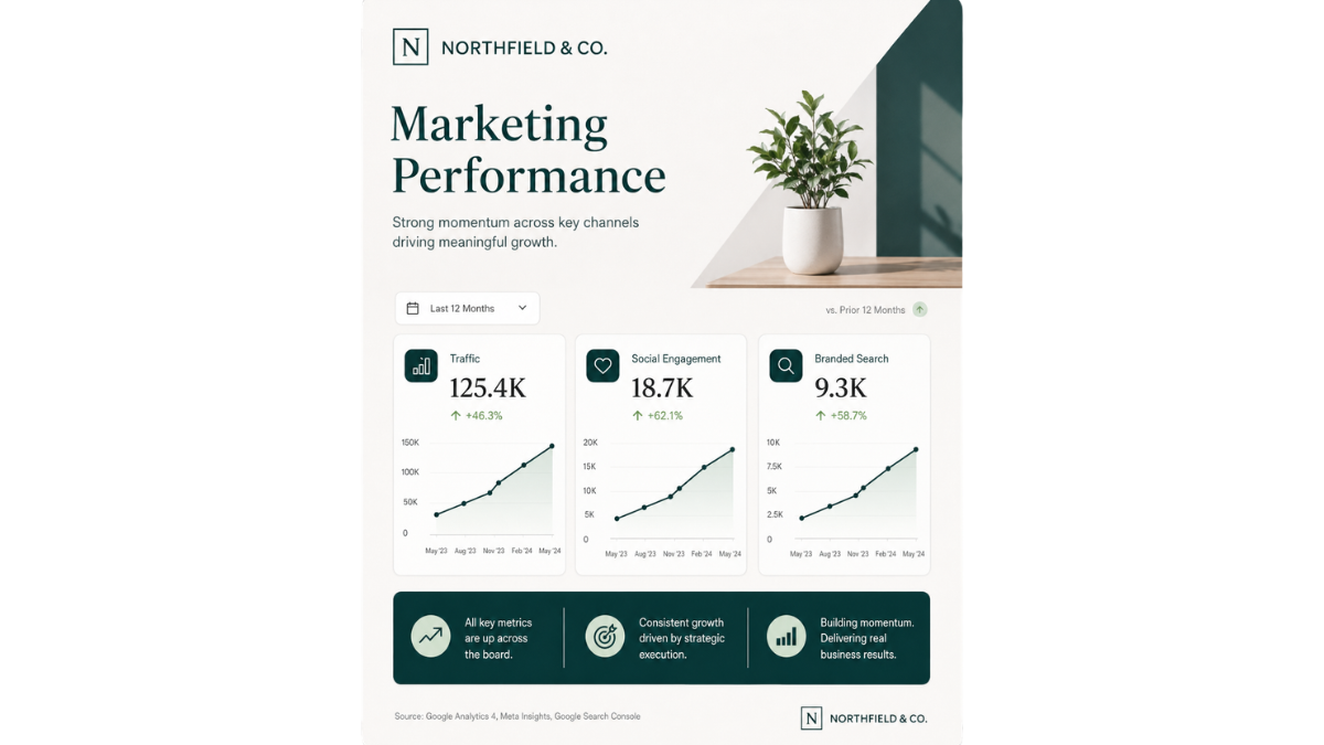 Brand Awareness KPI Dashboard Mockup