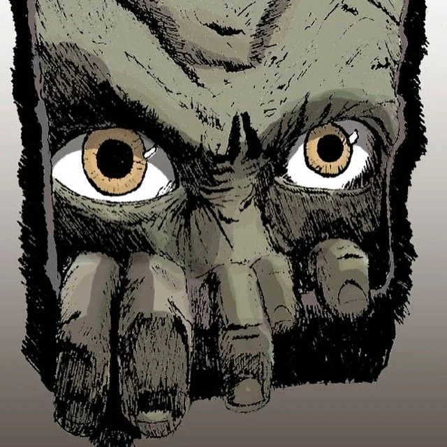 Digital Sketch of Gollum. Pencils scanned in, inking and coloring in Adobe Photoshop.