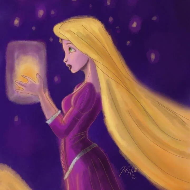 Digital sketch inspired by "Tangled." Made in ProCreate on the iPad.