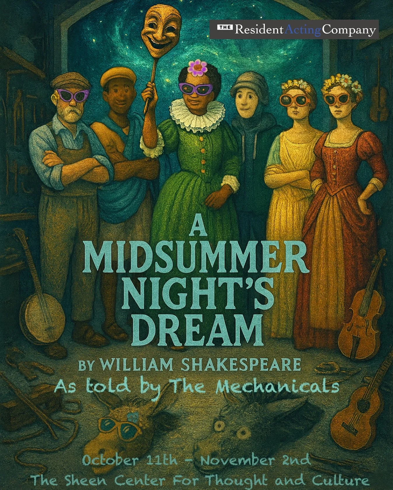 ✨ Mischief. Magic. Mayhem. ✨
The Resident Acting Company presents A Midsummer Night&rsquo;s Dream &mdash; told through the eyes of Shakespeare&rsquo;s hilarious Mechanicals.

📅 Previews begin Saturday, October 11
🎟 Preview performances: just $15
🌟