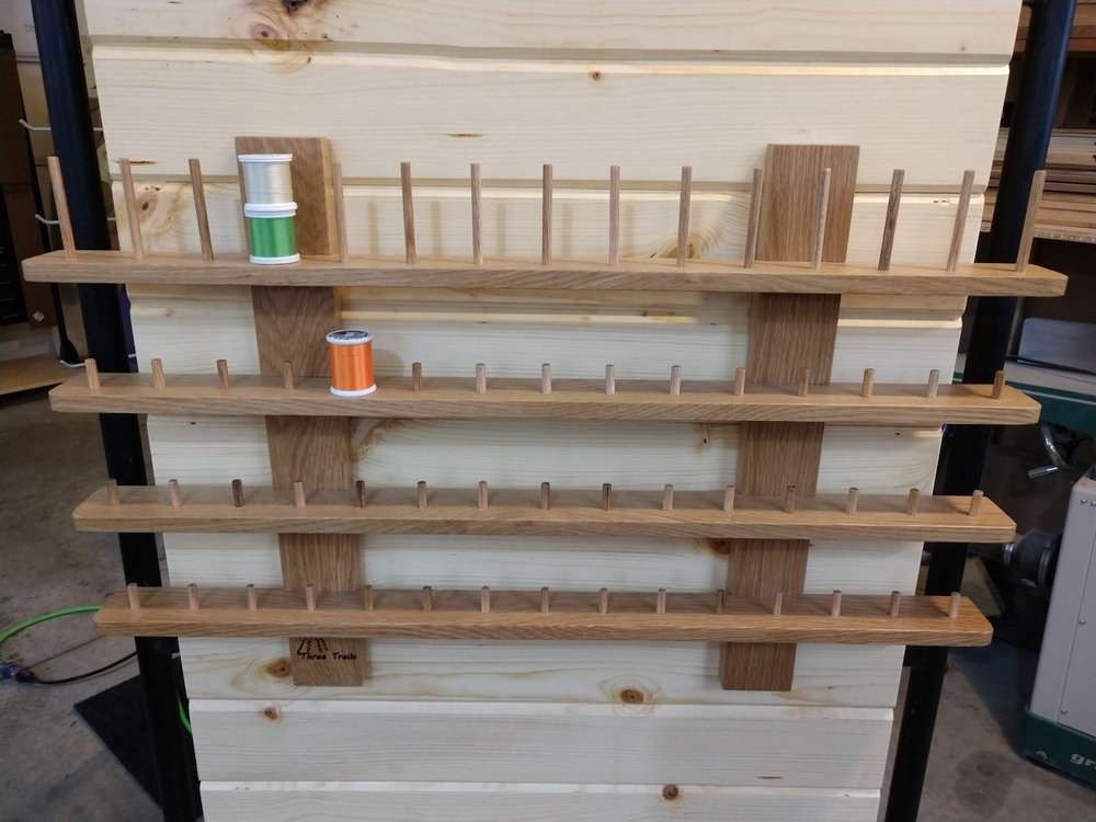 spool rack — Three Trails Custom Woodworking