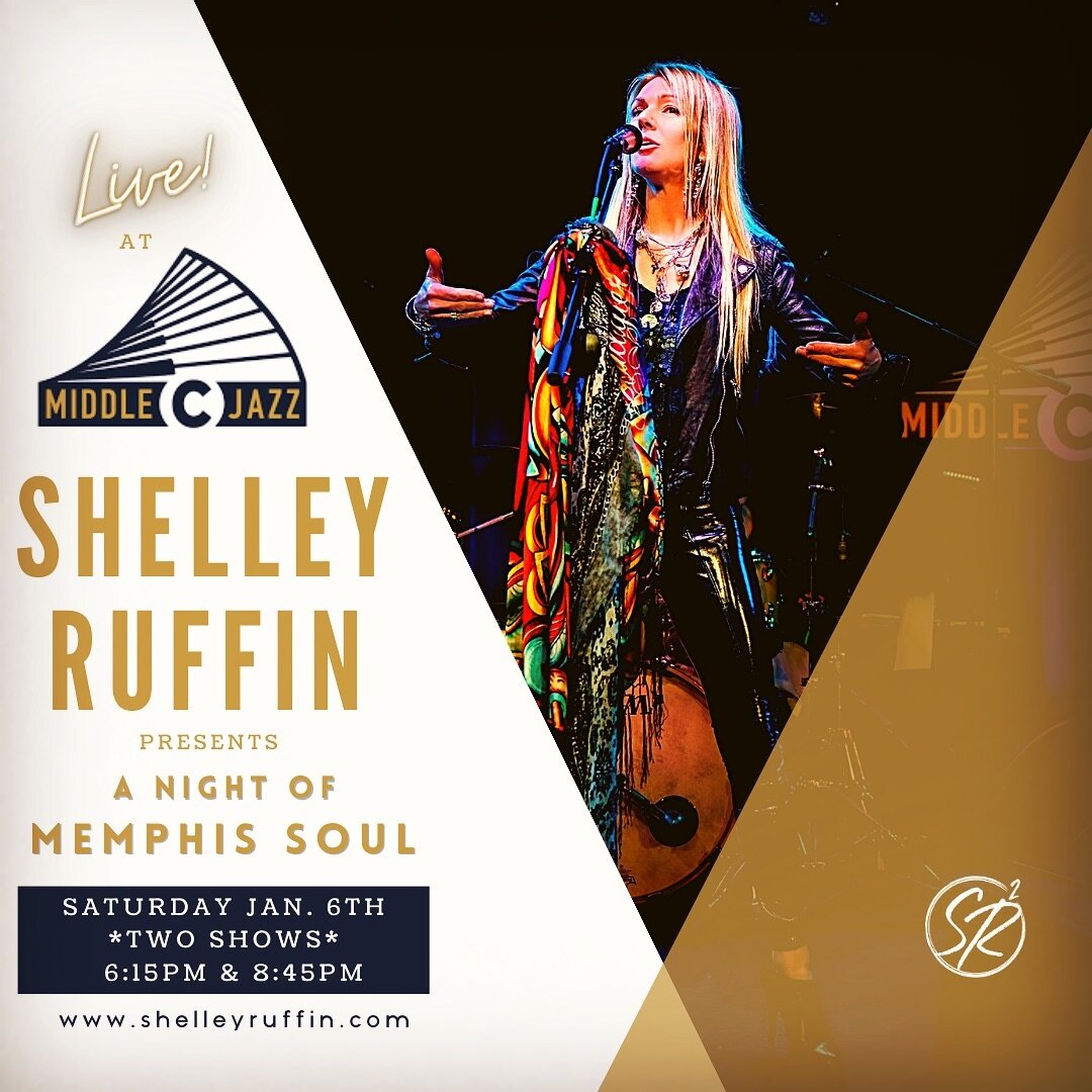 THIS SATURDAY, January 6th @middlecjazz and Shelley Ruffin present &ldquo;A Night of Memphis Soul&rdquo;! With two back to back shows, the first at 6:15 and the second at 8:45!  Performing the songs that define that &ldquo;Memphis Sound&rdquo; from a