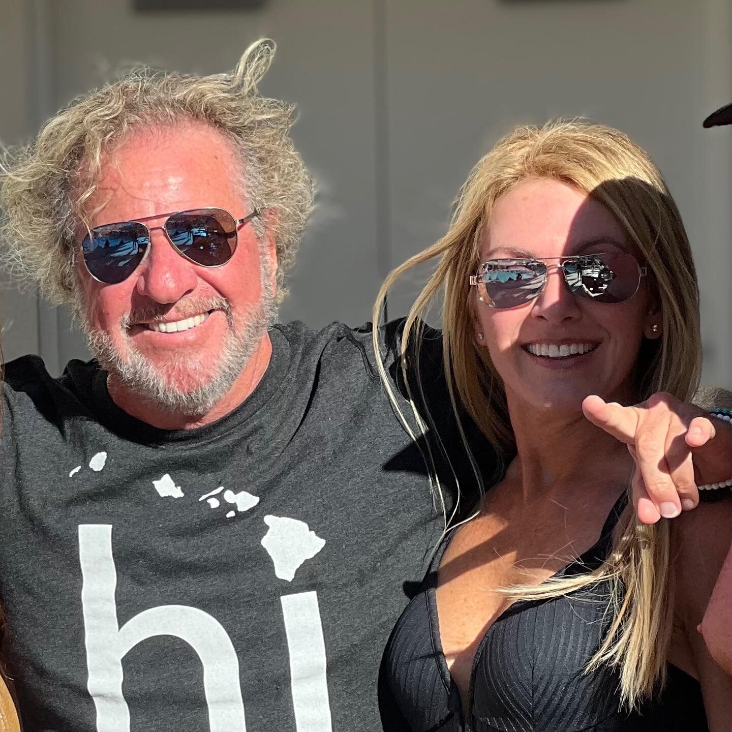 HAPPY HALLOWEEN!! No costumes or trickery involved here just a throw back to this August...hanging out at the pool in Vegas and up walks none other than the real &quot;Red Rocker&quot; Sammy Hagar!! VEGAS BABY! 🤘#sammyhagar #rockmusic #redrocker #la