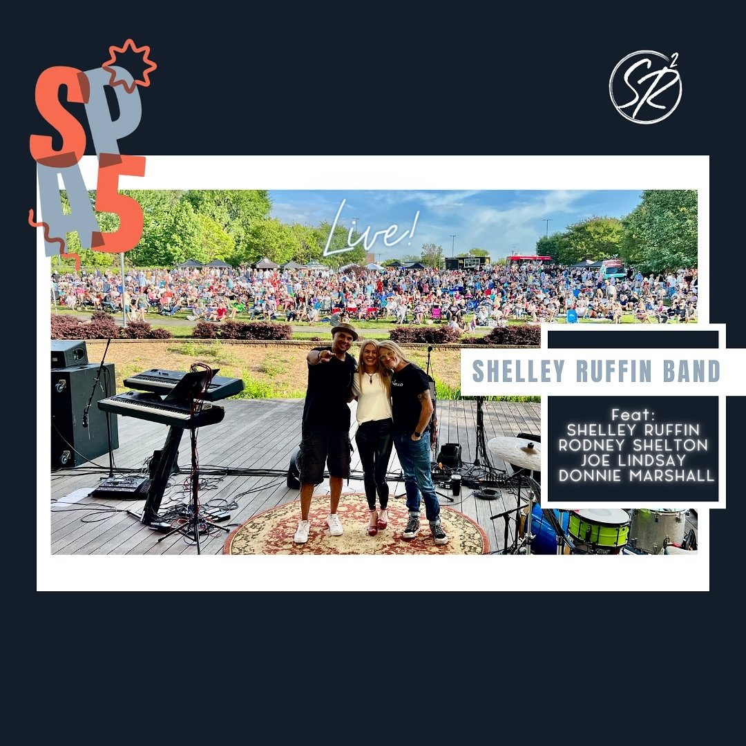 TOMORROW, April 25th, The Shelley Ruffin Band featuring Shelley Ruffin, Rodney Shelton, Joe Lindsay and Donnie Marshall will be LIVE at @southparkafter5 at @southparkclt in Symphony Park from 5:30 to 6:30. We&rsquo;ll be opening the nights festivitie