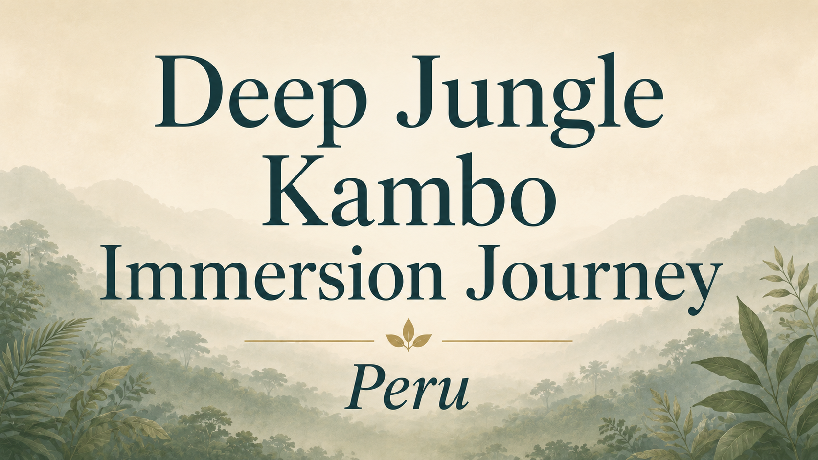 The Matses Journey: Kambo Immersion Adventure in the Heart of the Jungle