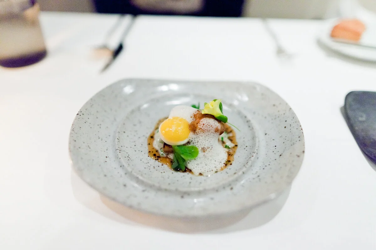 Unagi - Buckwheat, quail egg, smoked butter, mirin