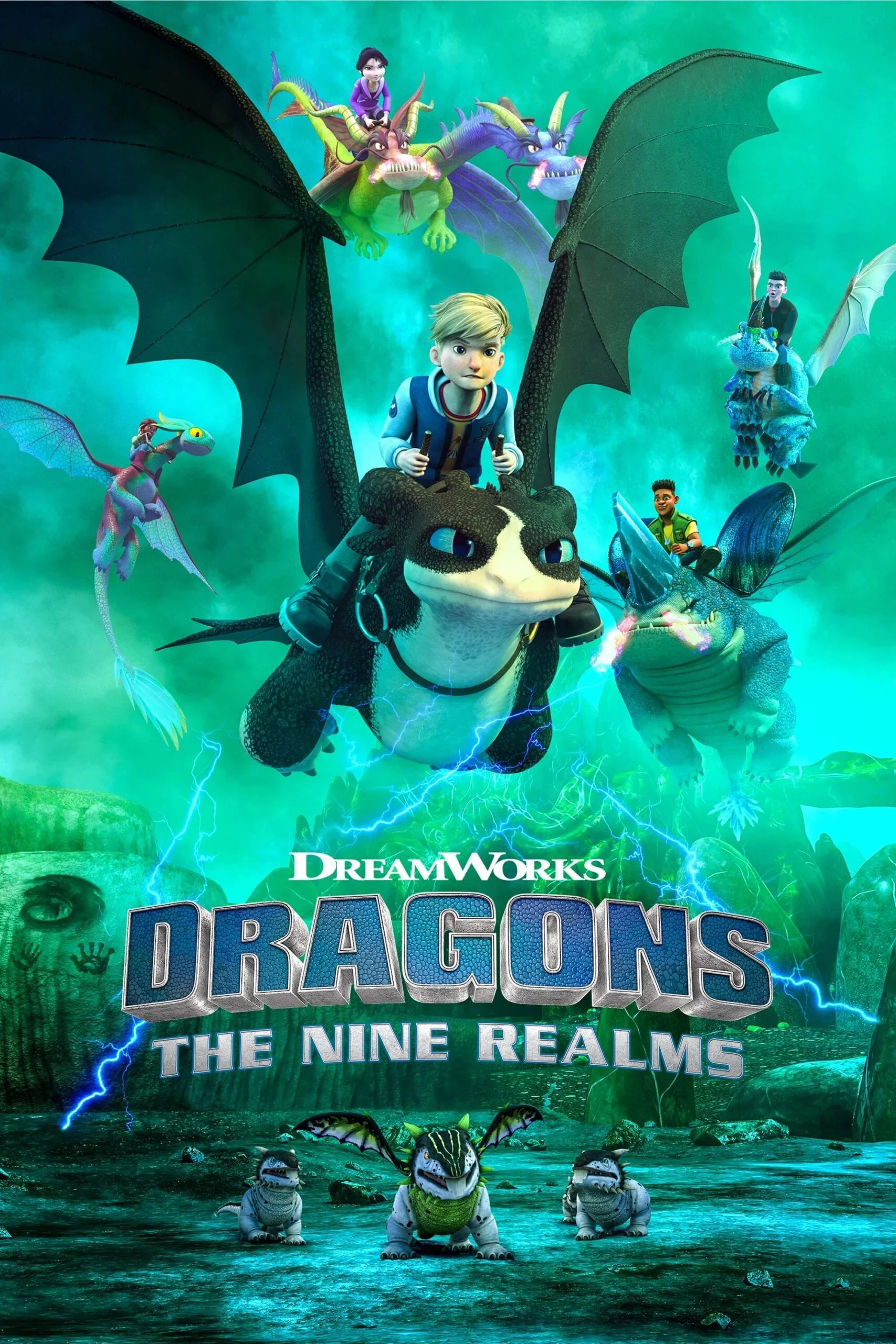 Dragons Nine Realms GREEN POSTER.webp