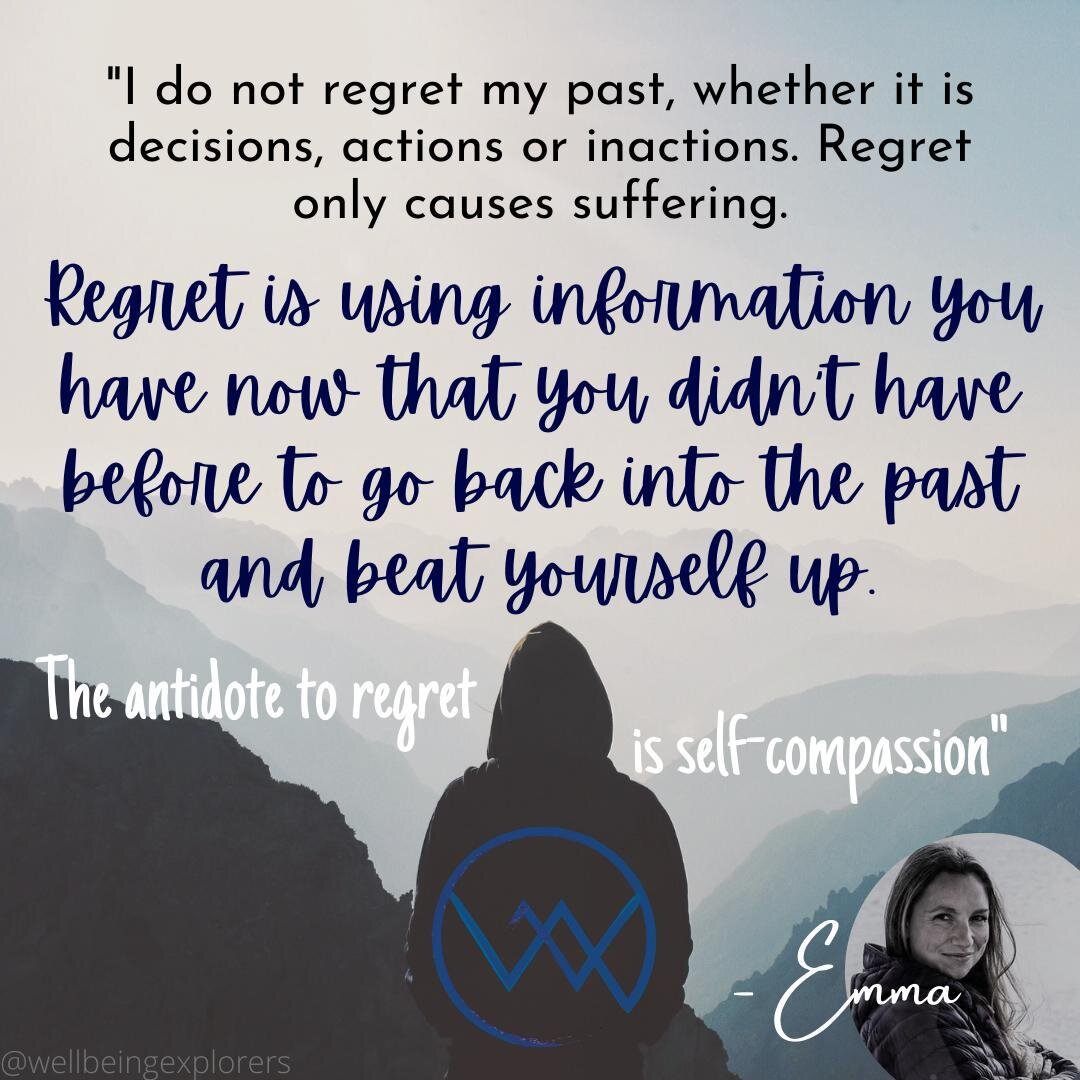 Regret only causes shame and despair. ⁠
⁠
Nothing good comes from regret.⁠
⁠
Regret will not solve your problems or the things in your past.⁠
⁠
Release yourself from the torment that beating yourself up over the past causes.⁠
⁠
Practice self-compassi