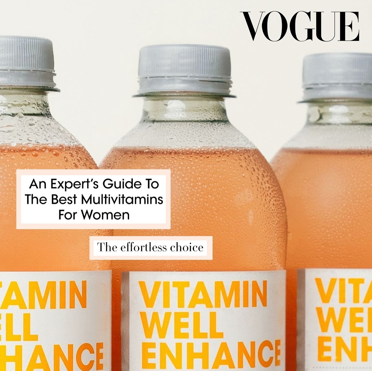 @vitaminwell_uk Hydrate and Enhance featured in VOGUE 💦⭐️ @britishvogue - the effortless choice