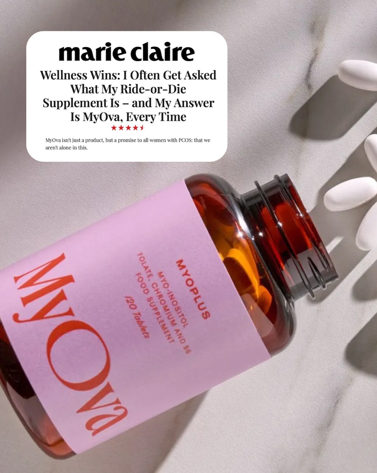 We&rsquo;re still not over this incredible piece for @myovacare ! Possibly our best coverage ever - thank you so much @allyyhead @marieclaireuk for this absolutely GLOWING review and full article dedicated to MyOva 🩷🩷🩷