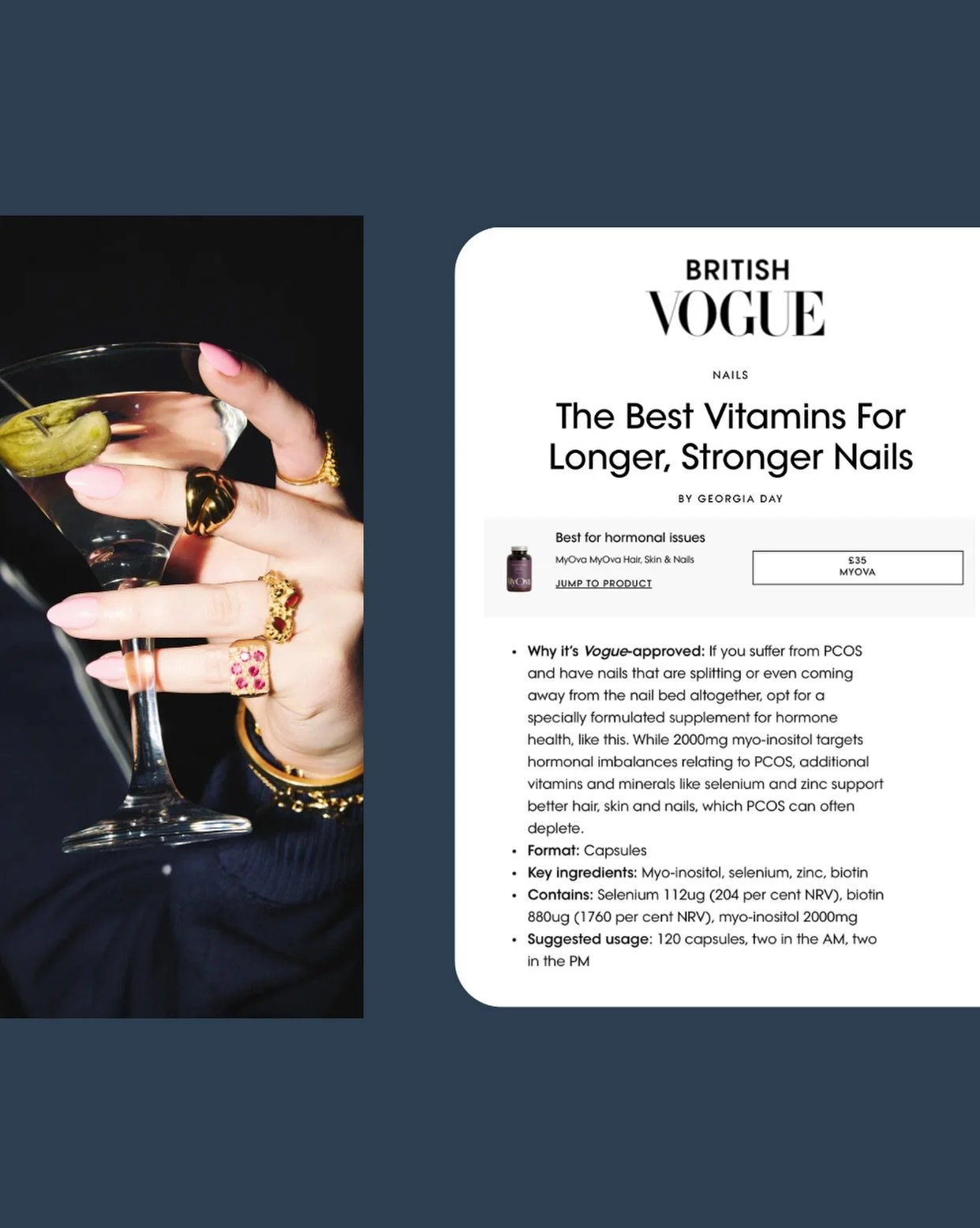 &ldquo;Vogue Approved&rdquo; 👏🏼 @myovacare @britishvogue