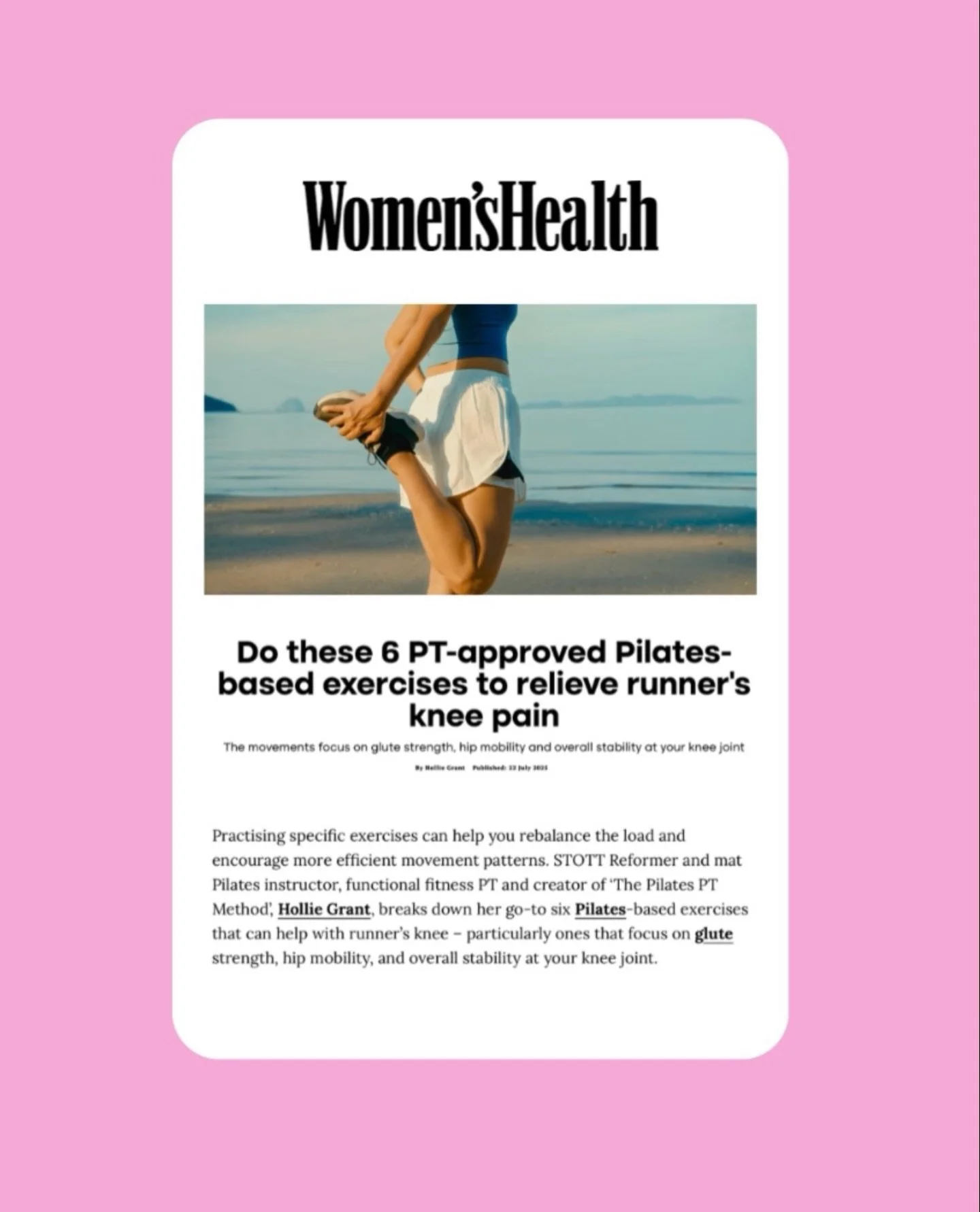 @thepilatespt x @womenshealthuk 🏃&zwj;♀️
