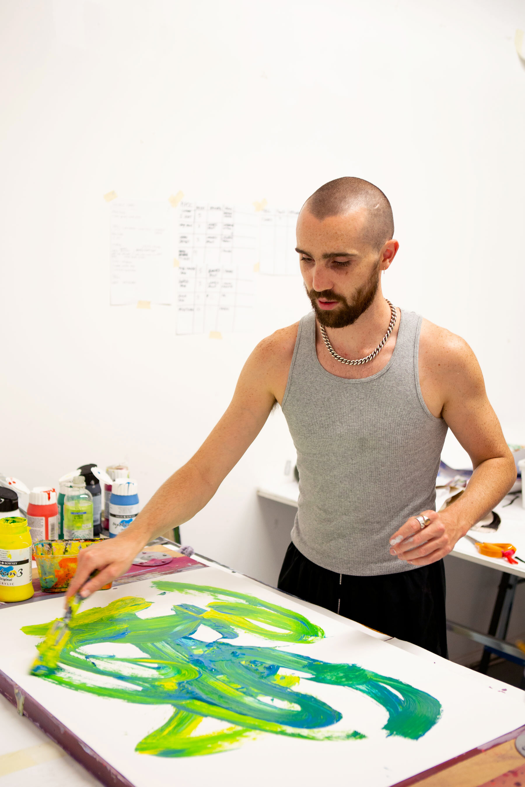 Ed CurtisEd Curtis is a multi-disciplinary artist based in south London that works across painting, fashion design and sculpture. Renowned for his energetic explosions of colour he creates one-off wearable art pieces and large-scale installations, s…