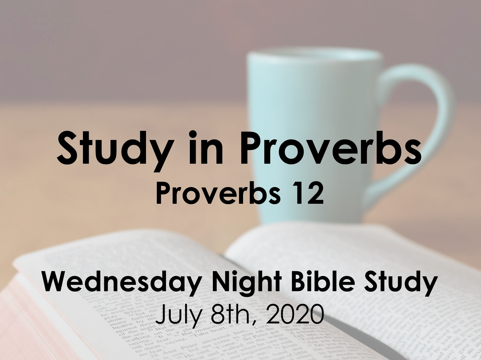 A Study of Proverbs 12