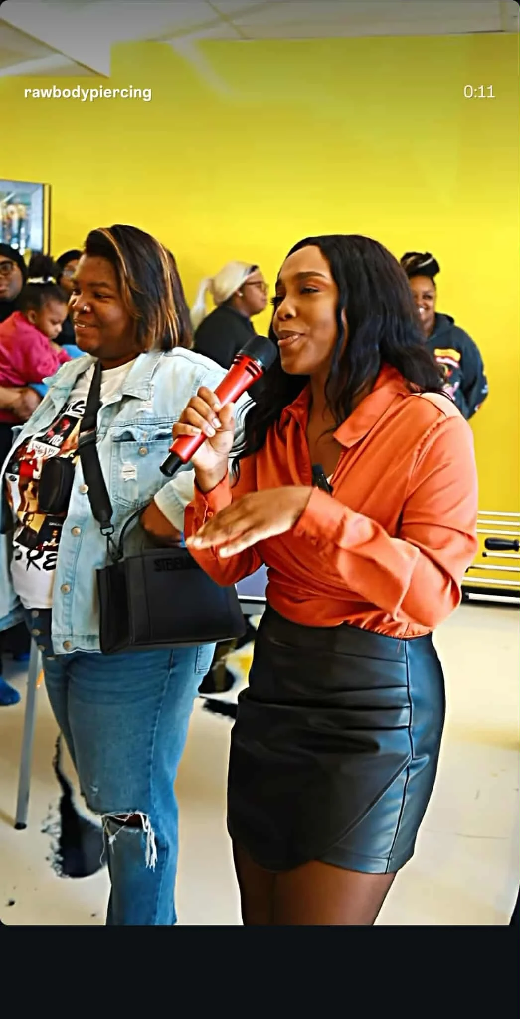 Emceeing a Black Friday sales event