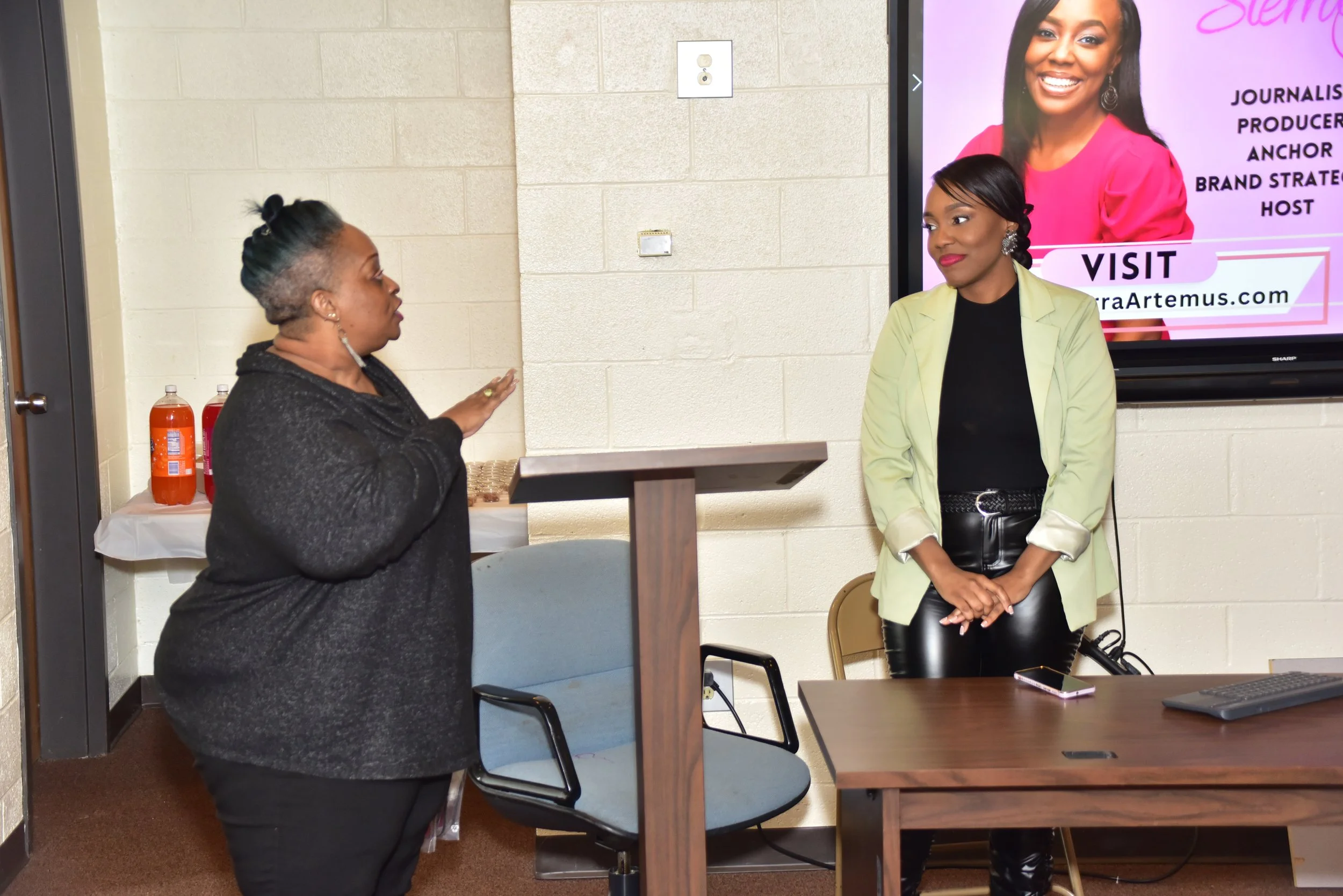 Speaking with Communications students at South Carolina State University on the importance of branding.  One of the educators spoke into me. Loved this moment.