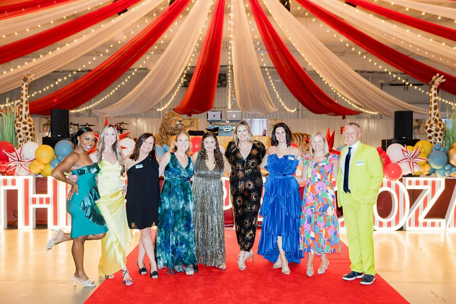 Posing with our lovely 2025 Board Members for the Therapy Place