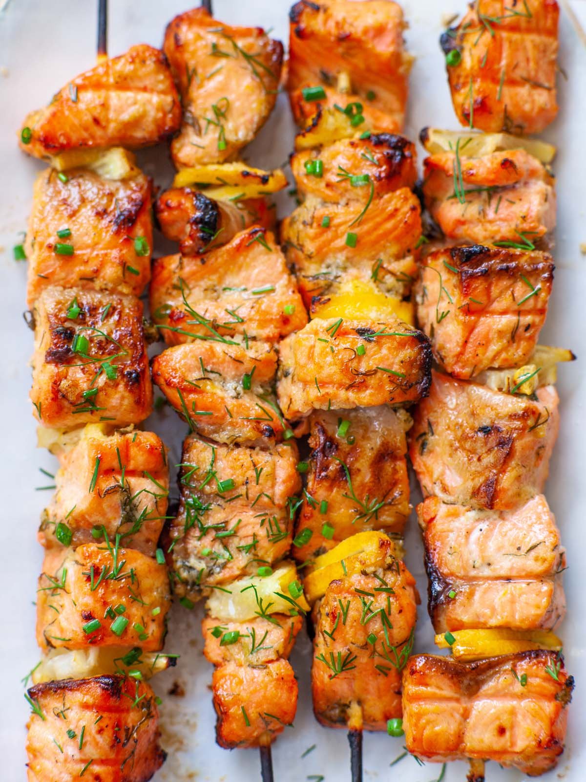 Dinner with the Family...Seared Salmon Skewers — The Marketplace