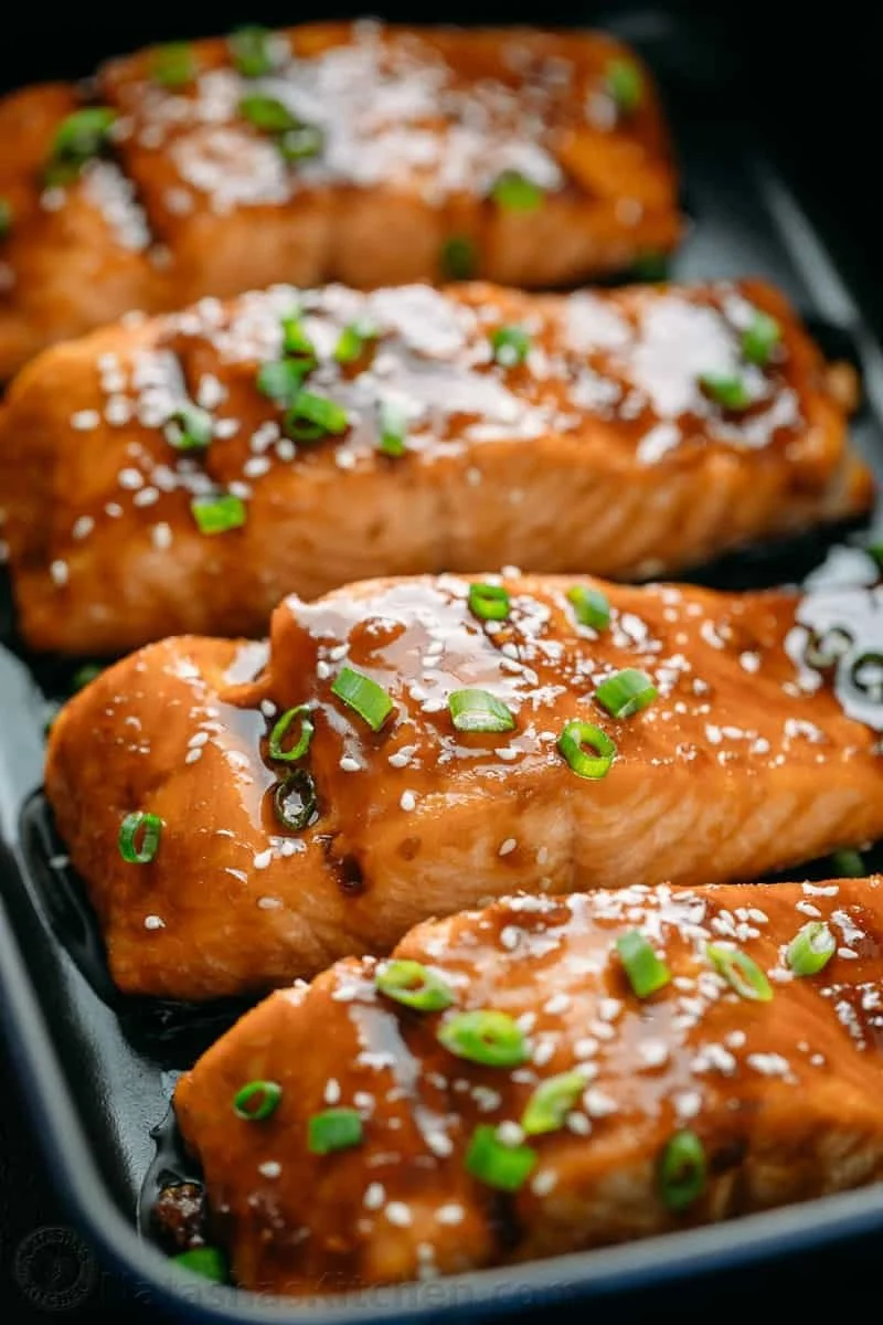 Dinner with the Family...Grilled Teriyaki Salmon
