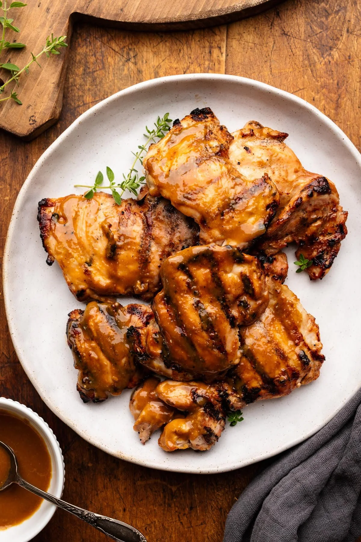 Dinner with the Family...Marinated + Grilled Chicken Thighs