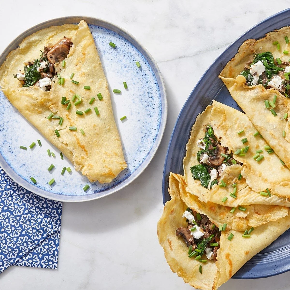 Dinner with the Family...Wild Mushroom Crepes