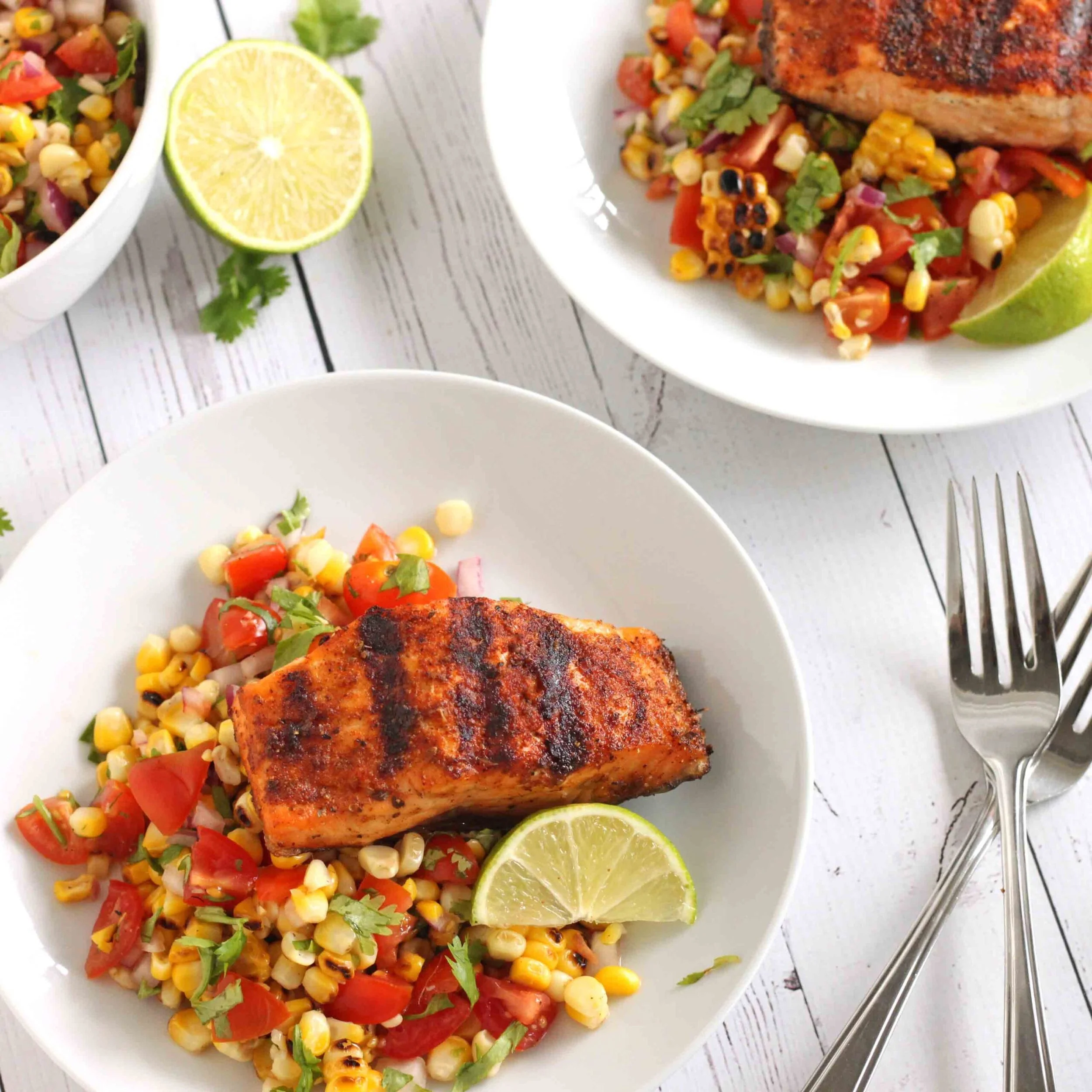 Dinner with the Family...Blackened Salmon