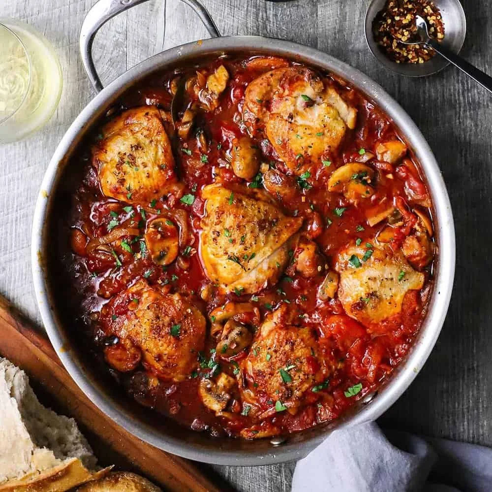 "Guest Chef Dinner" with the Family...Chicken Cacciatore
