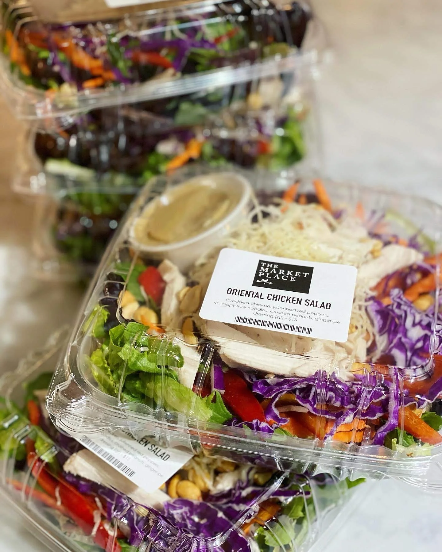 Weekend plans? 🥗✨ Whether it&rsquo;s lunch for one, a picnic with friends, or a trip to the lake, our fresh prepared salads make it easy (and delicious). Stop by The Marketplace and grab a few&hellip;no cooking, no stress, just fresh flavors ready t